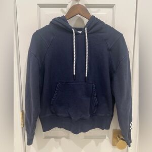 Peloton Cotton Pullover Hoodie Sweatshirt Navy Women's S